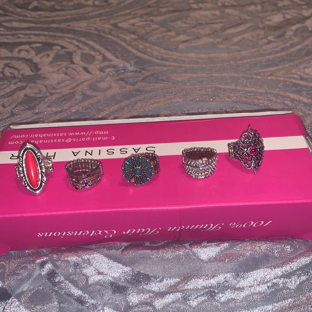 5 paparazzi rings whole set $12